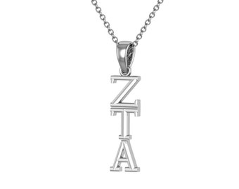 Lex & Lu LogoArt Gold Plated Sterling Silver Zeta Tau Alpha Sm Enamel Pend w/Necklace LAL158442 Lex & Lu LogoArt Gold Plated Sterling Silver Zeta Tau Alpha Sm Enamel Pend w/Necklace LAL158442