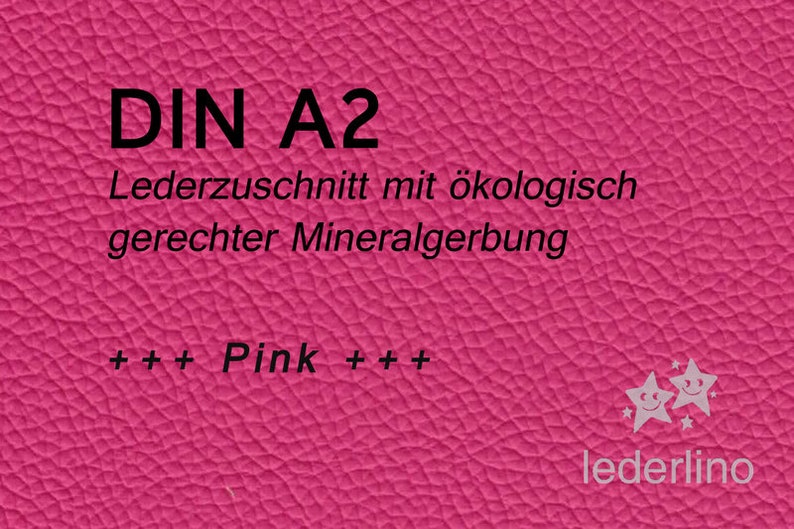 Lederzuschnitt Pink A2 Bild 1