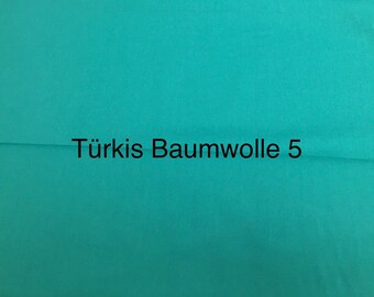 Baumwolle Popeline Türkis