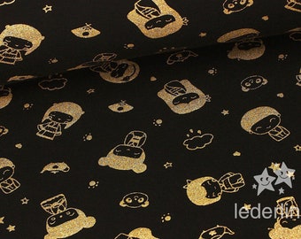 Kokeshi Sweat Glitter black gold glitter