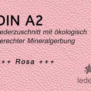 Leather cutting slipper leather eco-leather pink A2