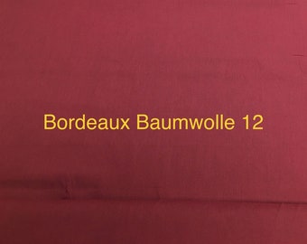 Cotton poplin Bordeaux