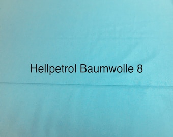 Baumwolle Popeline Hellpetrol Petrol