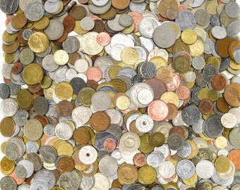Huge Mixed Bulk Lot of 1000 Assorted World//Foreign Coins Nice Starter Lot!