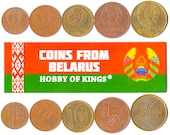 5 Belarusian Coins Different Slavic Collectible Coins Foreign Currency