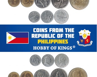 PHILIPPINES 1958-1966 5 COINS UNCIRCULATED SET 1 5 10 25 50 SENTIMOS