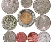 10 Ghana Coins from West Africa Ghana. African coins, Old coins, Collectible coins, Coin collection, Coin set