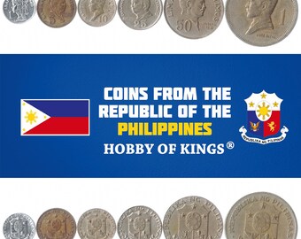 PHILIPPINES 1958-1966 5 COINS UNCIRCULATED SET 1 5 10 25 50 SENTIMOS
