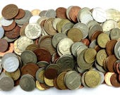 Huge Mixed Bulk Lot of (30, 100 Coins - 1 lb, 2 lbs, 4 Pounds) Assorted World Foreign Coins Mostly end of 20th Century Dates