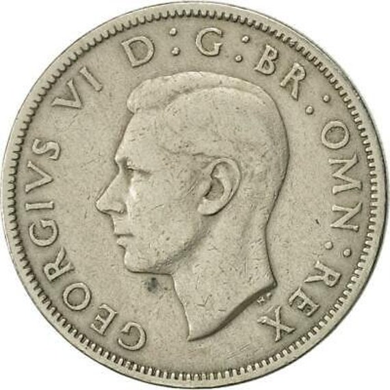 1946年 イギリス ジョージ6世 2シリング 海外 古銭 旧硬貨