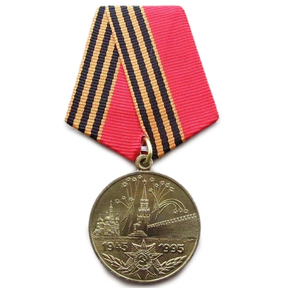 USSR Soviet Medal 50 years of victory in the Great Patriotic War 1941 - 1945