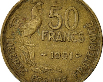 フランス硬貨 50フラン | フランス | 1950 - 1958 - Etsy 日本