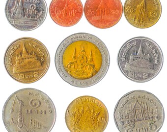 N3396【タイ王国】5バーツ　外貨　硬貨　古銭　大型　9枚セット il_340x270.2791236980_n4qj.jpg