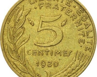 ☆フランス「短命」50サンチームφ24.95mmx20枚☆1962-64年流通品