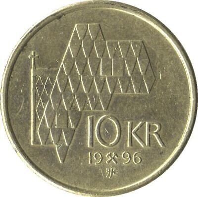 ノルウェー クローネ 1010クローネ 硬貨　コイン 古銭 美品 ノルウェー 10クローネ 1991年 硬貨 外国硬貨 古銭 まとめ