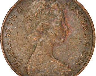 オーストラリア硬貨 2セント | エリザベス2世 | リザード