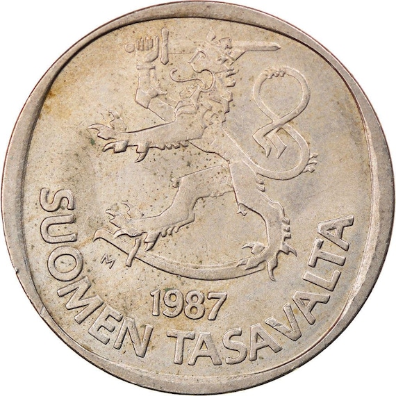 フィンランドコイン Finland 1 Markka |木 | 1969 ～ 1993 年 - Etsy 日本