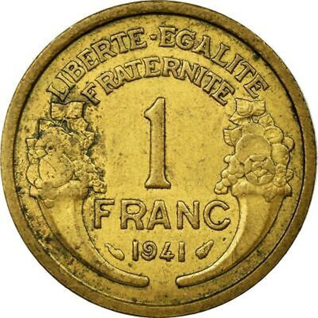 珍）（1903年 ）フランス領グアドループ 1フラン白銅貨