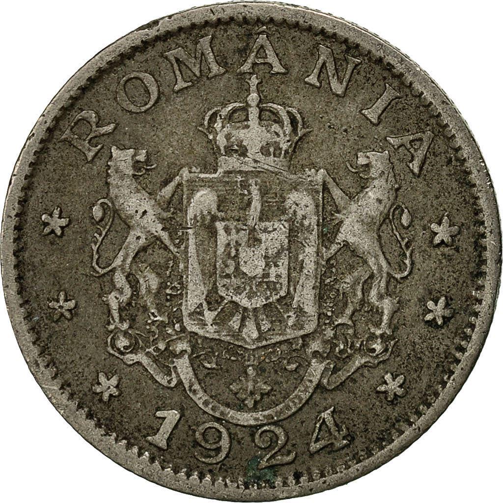 ルーマニア硬貨 1 レイ | フェルディナンド 1 世 | ルーマニア | 1924
