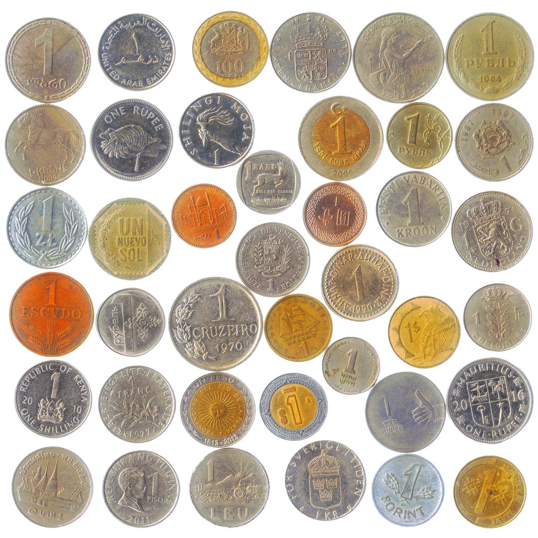 World Coin Collection: Random Foreign Currency, Collectible Coins