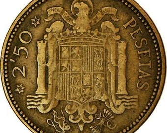 Spain 2.5 Pesetas - Francisco Franco Coin KM 785 | 1953