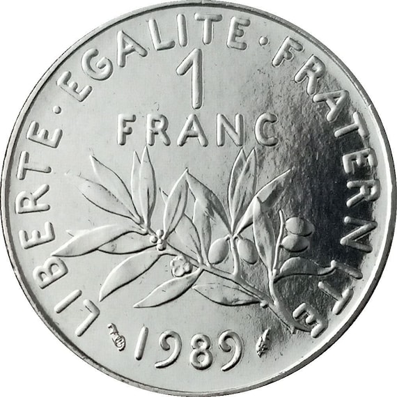 French Coin 1 Franc | Signature O. Roty | KM925.1 | France | 1959 - 2001