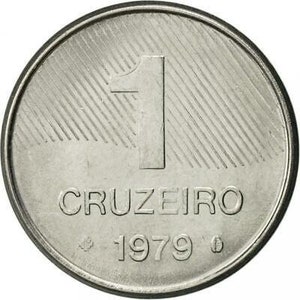 Brazil 1 Cruzeiro Coin KM590 1979 - 1984