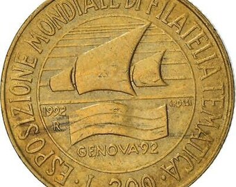 イタリア1954年シラクサナ大寸法200リラ使用済切手　通常200リラ使用済切手 il_340x270.4586789760_ika2.jpg