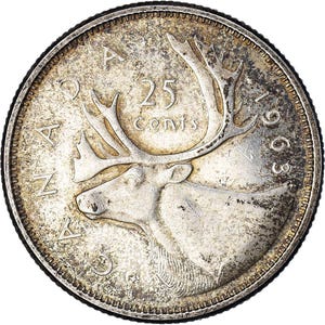 Canada 25 cent coin - Etsy 日本