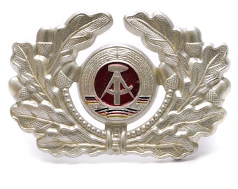 East German DDR Army Military NVA Soldier Visor Hat Insignia Cockade Cap Badge