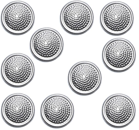 10x GERMAN ARMY NVA BUTTONS SILVER AND GREY MILITARY SHOULDER BOARD BUTTONS 16MM 10x GERMAN ARMY NVA BUTTONS SILVER AND GREY MILITARY SHOULDER BOARD BUTTONS 16MM