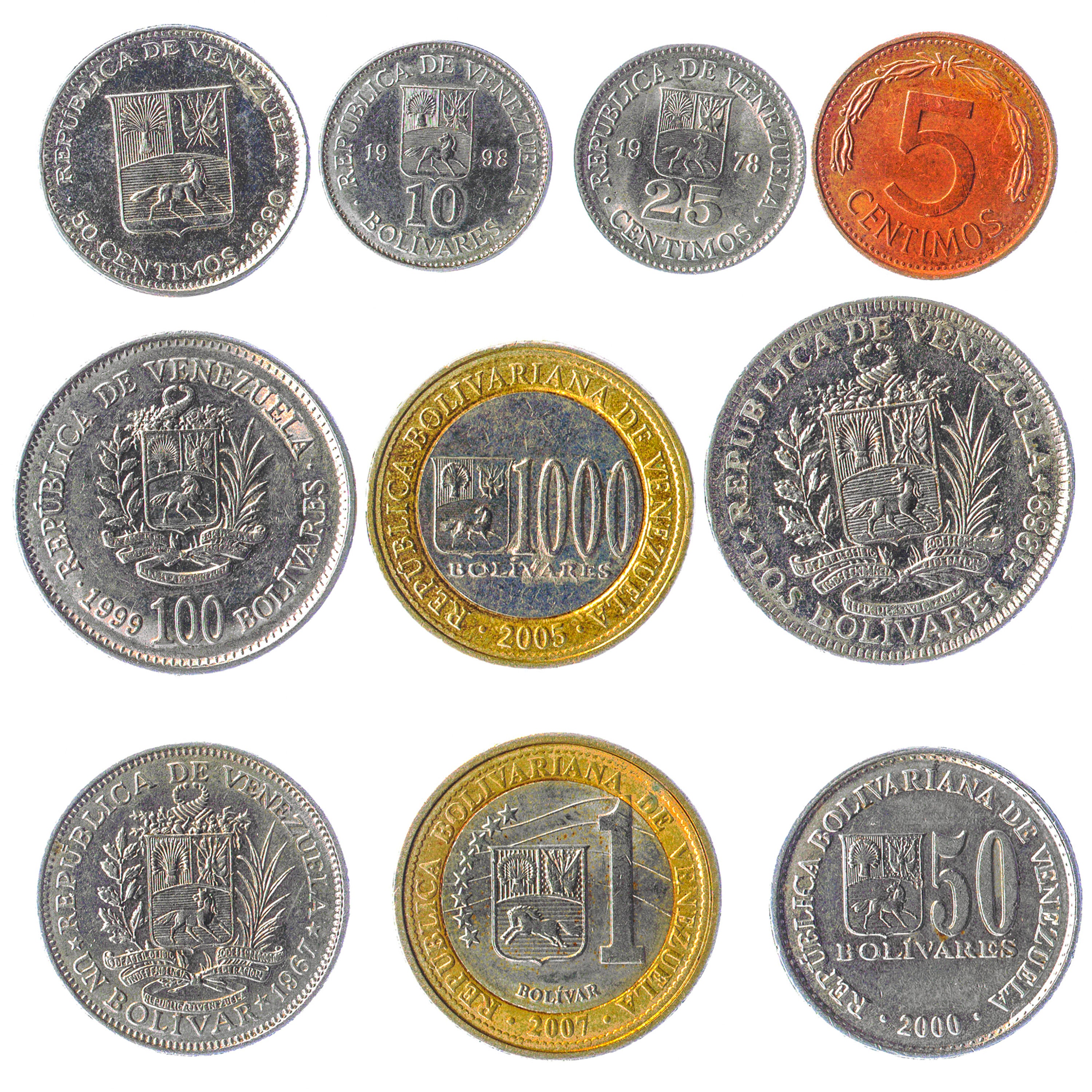 Coins and Money From Venezuela Etsy