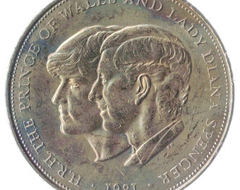 1981 Prince Charles & Lady Diana Spencer Wedding Commemorative Coin
