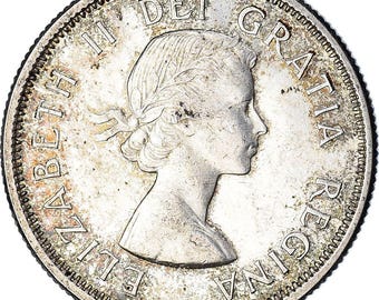 カナダ硬貨 カナダ 25セント | エリザベス2世女王 | レインディア