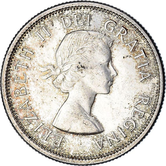 カナダ硬貨 カナダ 25セント | エリザベス2世女王 | レインディア