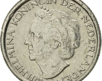 オランダ 10セント硬貨 | ウィルヘルミナ女王 | 1948年 - Etsy 日本