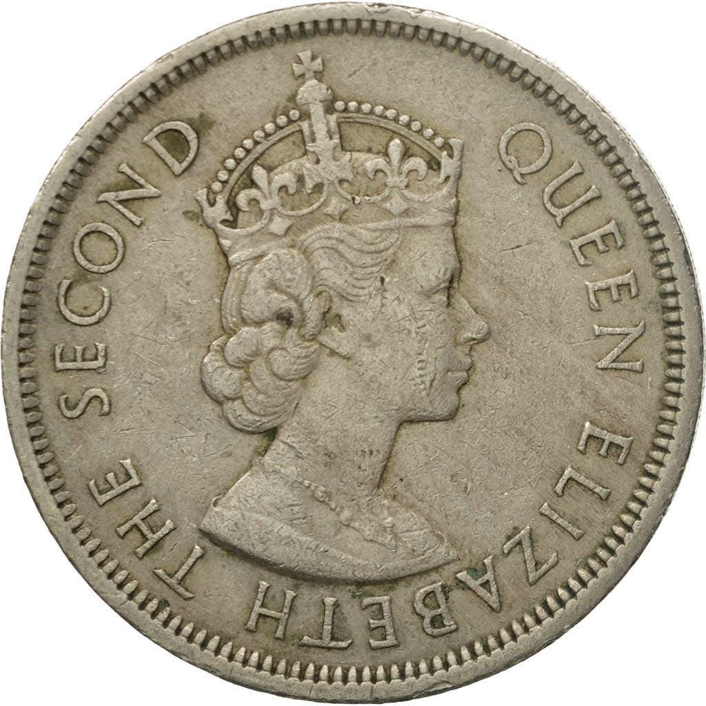 香港 | 1ドル硬貨 | エリザベス2世初代肖像画 | KM31 | 1960年 - 1970