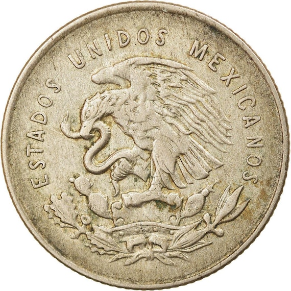 メキシコ 25 センタボス コイン |リバティキャップ | 1950 ～ 1953 年