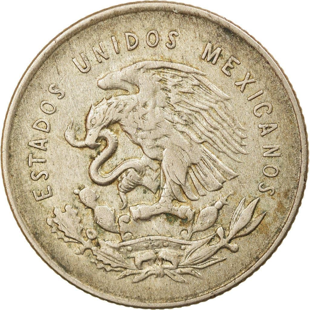 メキシコ 25 センタボス コイン |リバティキャップ | 1950 ～ 1953 年
