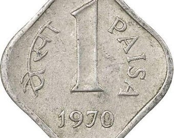 インド | 1パイサ硬貨 | 平方 | キロメートル:10.1 | 1965 - 1981