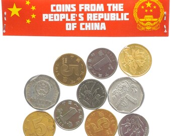 4014【中国】1997年大型5元 硬貨 古銭 10枚セット 4014【中国】1997年