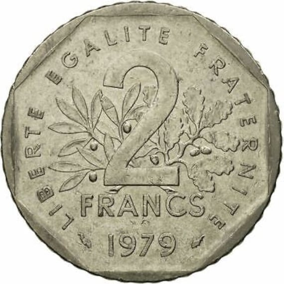French Coin 2 Francs | France | 1977 - 2001 - Etsy