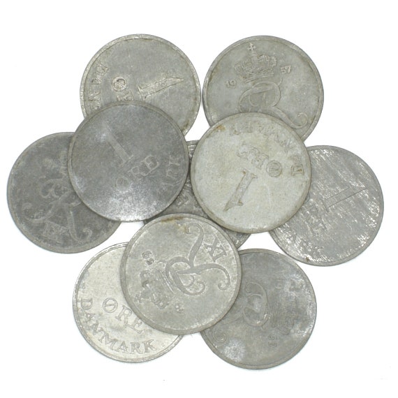 Lot of 10 Coins from Danmark