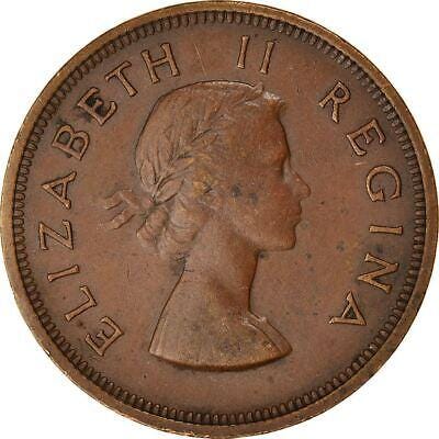 南アフリカ 1ペニー硬貨 | エリザベス2世初代肖像 | KM46 | 1953