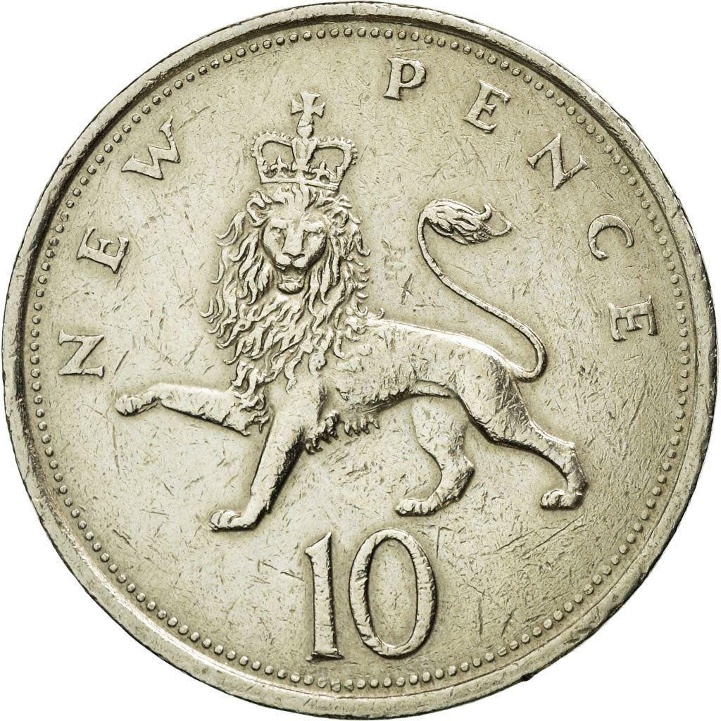 イギリス 10 ニューペンス - エリザベス2世第2肖像 | コイン KM912 1968 - 1981 - Etsy 日本