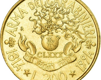 Italy Coin 200 Lire Arm of Carabinieri | Libertine