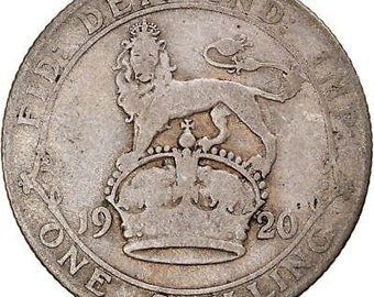 イギリス 1920年 1シリング 硬貨 美品 イギリス 1920年 1シリング 硬貨