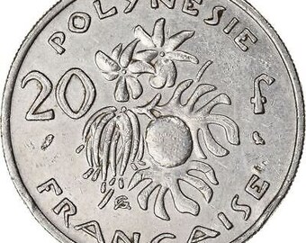 フランス領ポリネシア | 20フラン硬貨 | マリアンヌ | フリギア帽