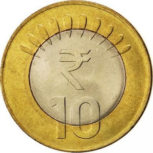 India 10 Rupees Coin 2011 - 2019 KM:400