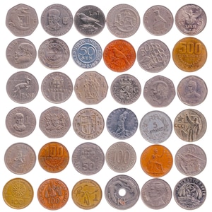 Largest Diameter Coins (29-35mm), More than 1 inch. Biggest Coins. Foreign Money from Many World Countries